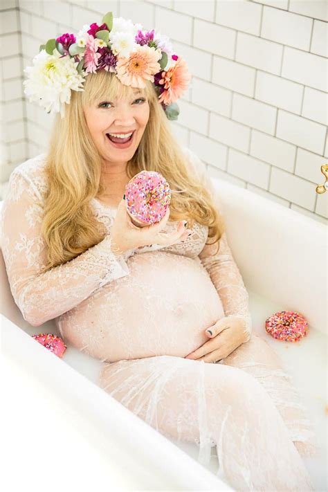 My Donuts Milk Bath Maternity Photoshoot Salty Canary