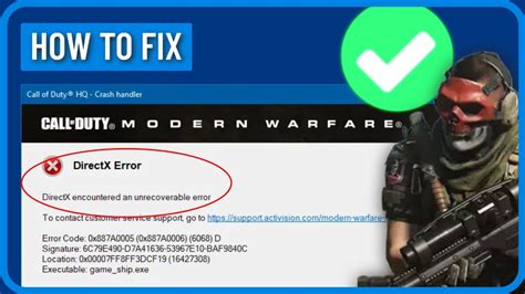 How To Fix Modern Warzone Directx Error With Error Code X A