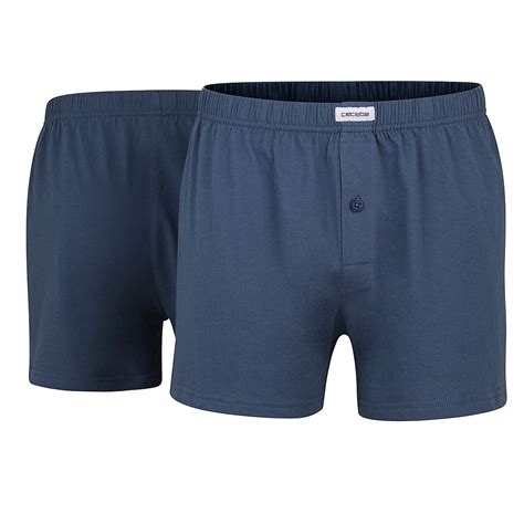 Ceceba Herren Boxershort Baumwolle Blau Er Pack