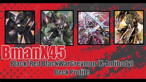 Digimon Tcg Black Red Blackwargreymon X Antibody Deck Profile Bt