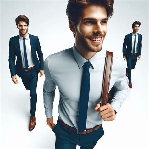 Premium Psd Hyper Realistic Vector Art Trendy Male Walking Business