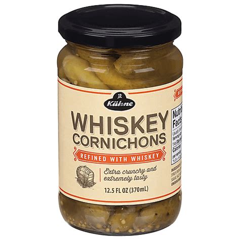 Kuhne Pickles Whiskey Cornichons 125 Fl Oz Shop Foodtown