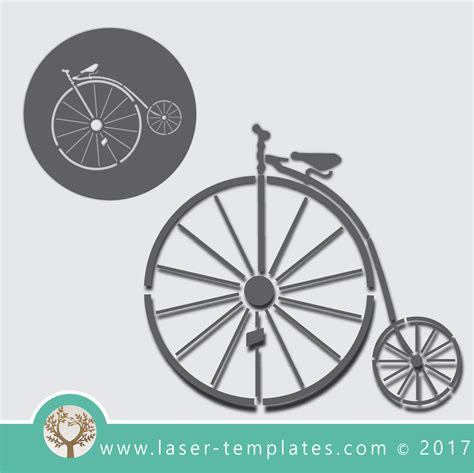 Bicycle Stencil Laser Cut Template Download Vector Designs Laser