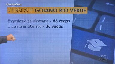 Bom Dia Go If Goiano Abre Processo Seletivo Para Cursos Em Rio Verde