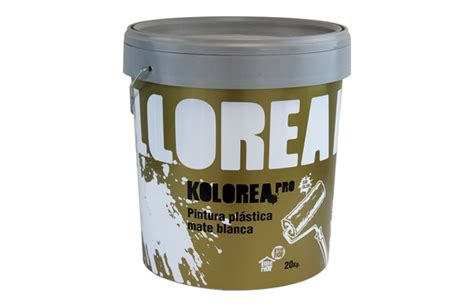 Pintura plástica exterior e interior mate blanca 20 kg