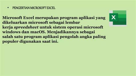 Microsoft Excel Merupakan Aplikasi Edukasinewss