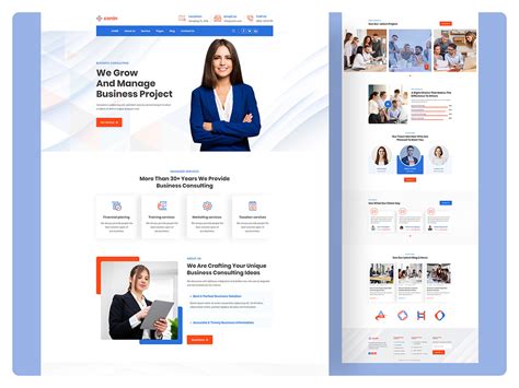 Multipurpose Business Consulting Website Template Behance