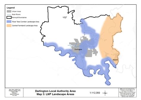 Darlington Map Big Landscape Areas Tees Valley Nature Partnership