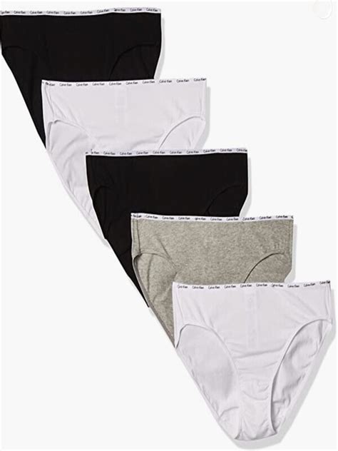 26 34 5장묶음 Calvin Klein Womens Cotton Stretch Logo Bikini Panties