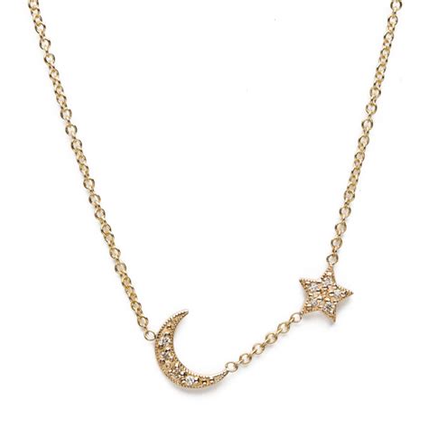 diamond moon & star necklace - lenawald