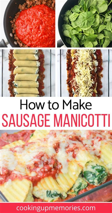 How To Make Sausage Manicotti Easy Italian Dinner Recipe Artofit