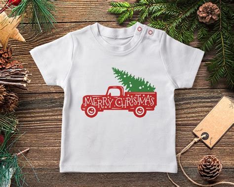 Frohe Weihnachten Rot Lkw Svg Weihnachten Lkw Svg Vintage Lkw Etsy