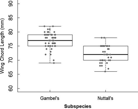 Morphological Differences And Sex Determination Of A Migratory And Resident Subspecies Of The