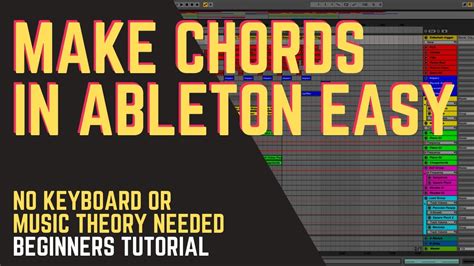 How To Make Chords In Ableton Live 10 Youtube