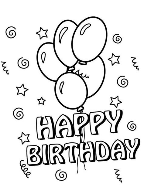 Parabens Para Colorir - 55+ Desenhos de Feliz Aniversário para Imprimir e Colorir/Pintar