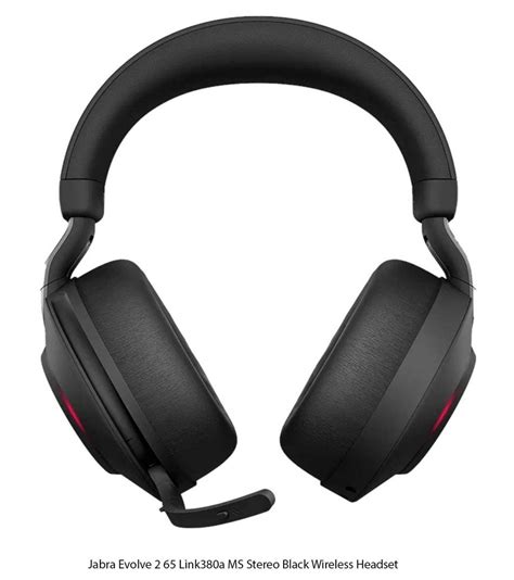 Jabra Evolve Link A Ms Stereo Black Wireless Headset At