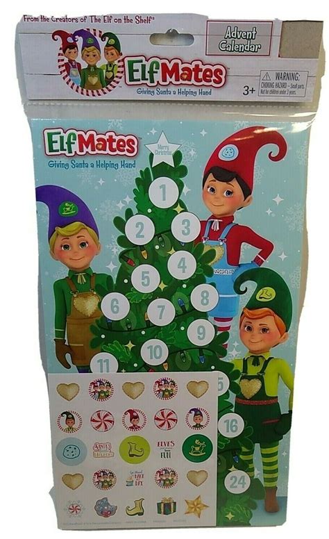 New Elf Mates Advent Calendar Decorate The Christmas Tree With Enclosed