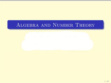 Solution Algebra And Numbers Theory Introduction Studypool