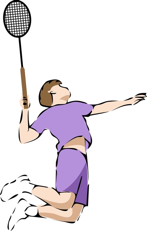 Badminton Player Clipart