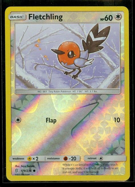 Fletchling Reverse Holo 179 Prices Pokemon Unified Minds Pokemon