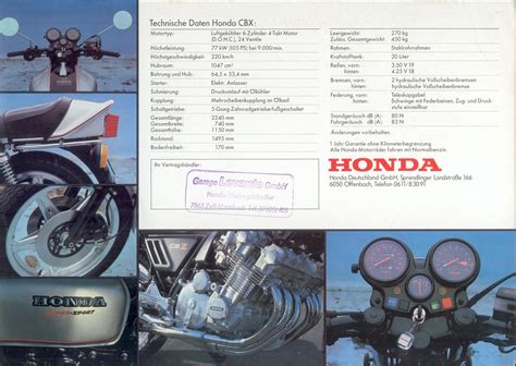 1978 Honda Cbx 1000 Brochure Germany 04 Honda Cbx Honda Motorcycles