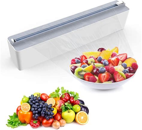 Plastic Wrap Dispenser With Cutter Tin Foil And Plastic Cling Wrap