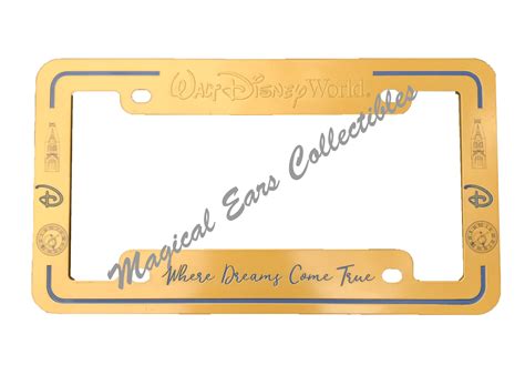 Disney License Plate Frame Dreams Come True Disney World