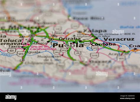 Puebla mexico on a map hi-res stock photography and images - Alamy