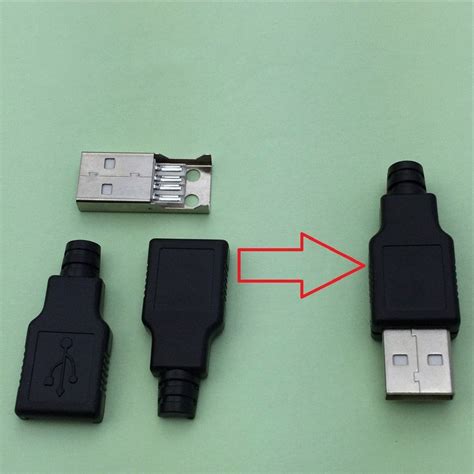 USB 2 0 Erkek Soket A Tipi 4 Pin USB A Tipi Erkek Soket 4 Pin USB 2 0