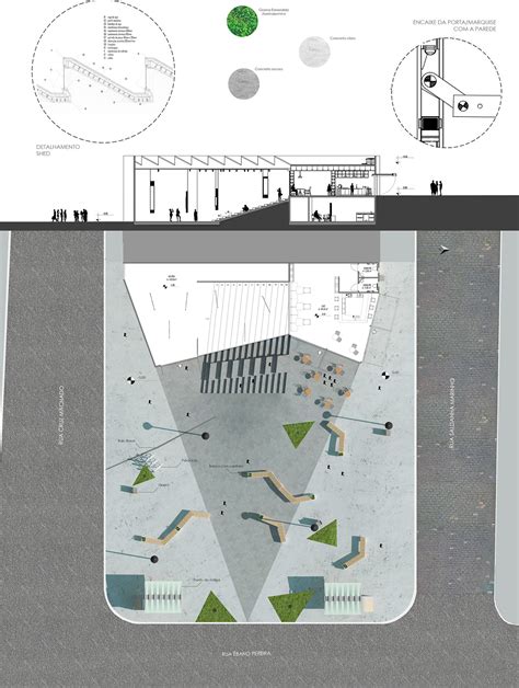 arq paisa revitalização praça Santos Dumont on Behance