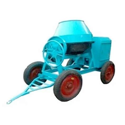 Mild Steel Mobile Concrete Mixer For Construction Drum Capacity