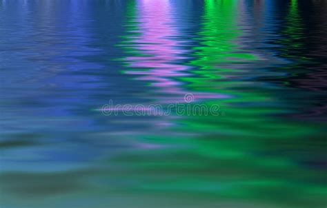 Neon On Water Stock Image Image Of Texture Watery Ripple 4235013