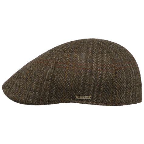 Texas Classic Harris Tweed Flatcap By Stetson 7900