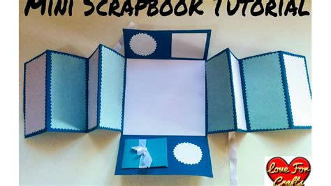 Mini Scrapbook Tutorial Diy How To Make A Scrapbook Scrapbook For Beginners Youtube