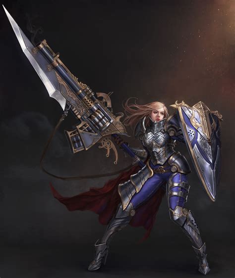 ArtStation - gun lance, harok lee Female Character Design, Rpg ...