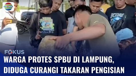 Puluhan Warga Protes Spbu Di Lampung Diduga Lakukan Kecurangan Takaran