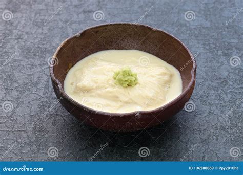 Yuba Tofu Skin Sashimi Japanese Vegetarian Food Stock Image Image Of