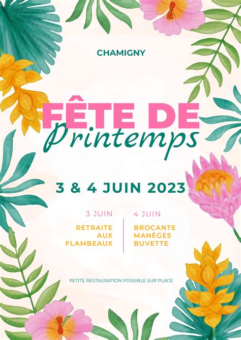 Fête de printemps édition 2023 Mairie de Chamigny Mairie de Chamigny