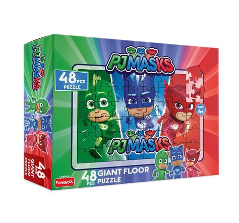 Shop Funskool Pj Masks 48pcs Giant Floor Puzzle 48 Pcs 2y Multicolor Hamleys India