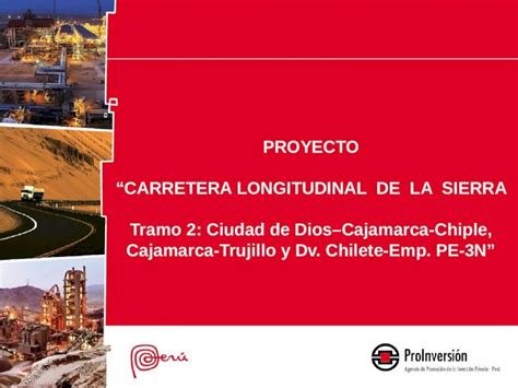 Pptx Proyecto Carretera Longitudinal De La Sierra Tramo Ciudad De