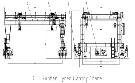 Rtg Rubber Tire Gantry Crane Henan Flag Crane Co Ltd