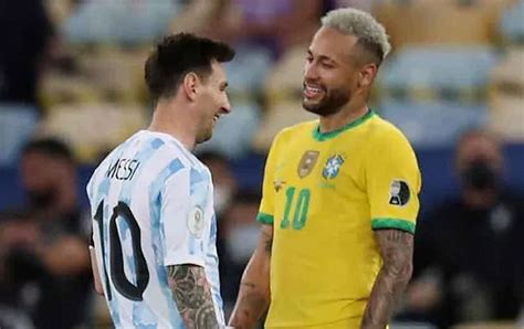 Piala Dunia Neymar Kepada Messi Saya Ingin Kalahkan Anda Bola