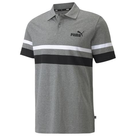 Puma Polo Essentiels à rayures pour homme unisportstore fr