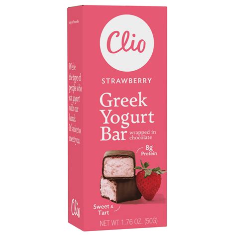 Clio Strawberry Greek Yogurt Bar Oz Ct Walmart Inventory