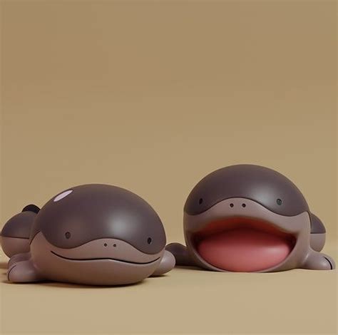 Pokemon Clodsire With 2 Poses 3d Model 3d Printable Cgtrader