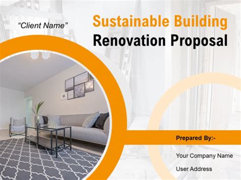 Sustainable Building Renovation Proposal Ppt PowerPoint Presentation