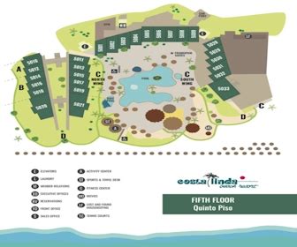 Resort Map | Costa Linda Beach Resort - 5th Floor | Aruba