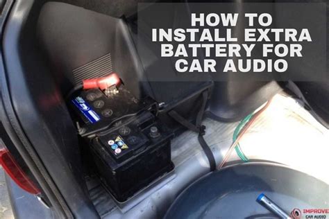 How To Install Extra Battery For Car Audio Improvecaraudio