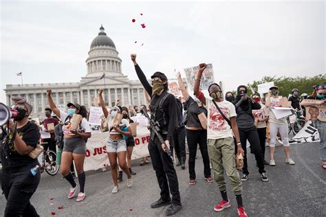 Hundreds March In Downtown Salt Lake To Protest Harsh Charges From July