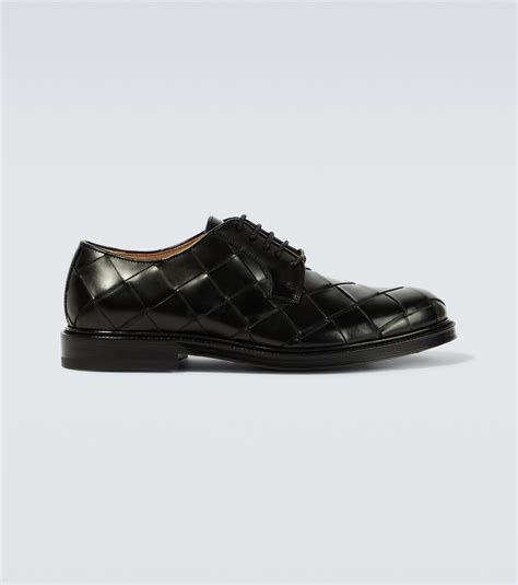 Intrecciato leather Derby shoes in black - Bottega Veneta | Mytheresa